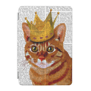 Ginger Cat with Crown Portrai iPad Mini Cover