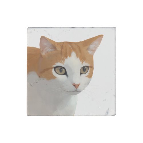 Ginger Charm Stone Magnet