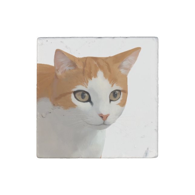 Ginger Charm Stone Magnet (Front)