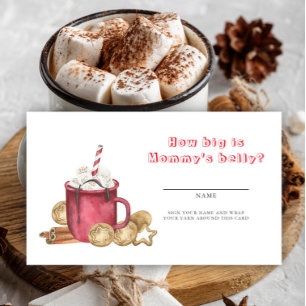 Ginger cookies and cocoa How big is mommy's belly Enclosure Card