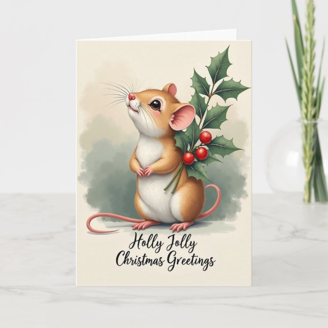 Ginger Creature Christmas Card (Front)