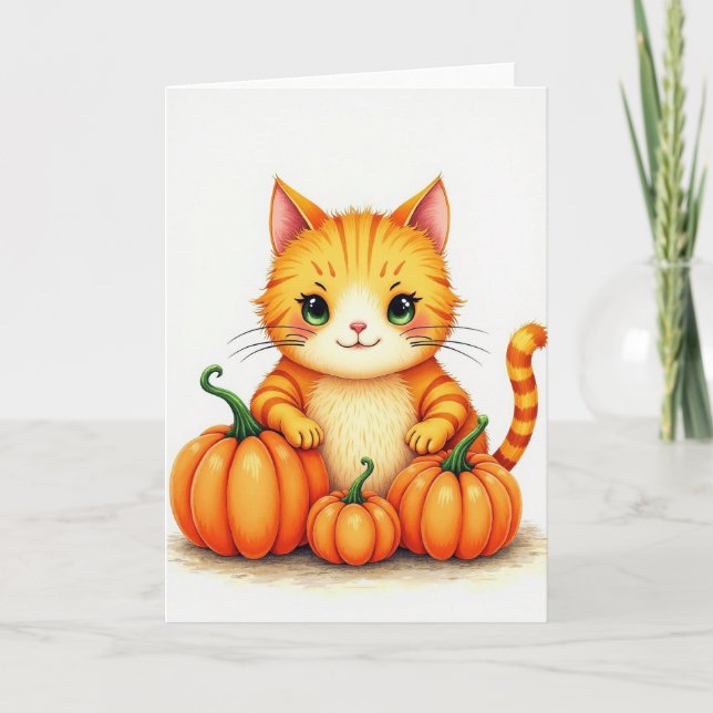 Ginger Creatures Pumpkin Patch Card (Front)