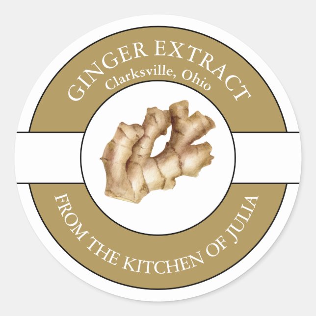 Ginger Extract Label  (Front)