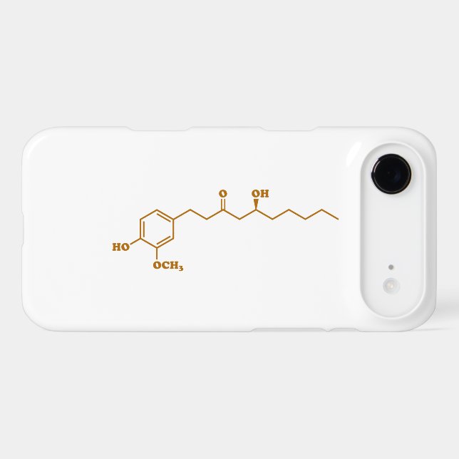 Ginger Gingerol Molecule Chemical Formula Case-Mate iPhone Case (Back (Horizontal))