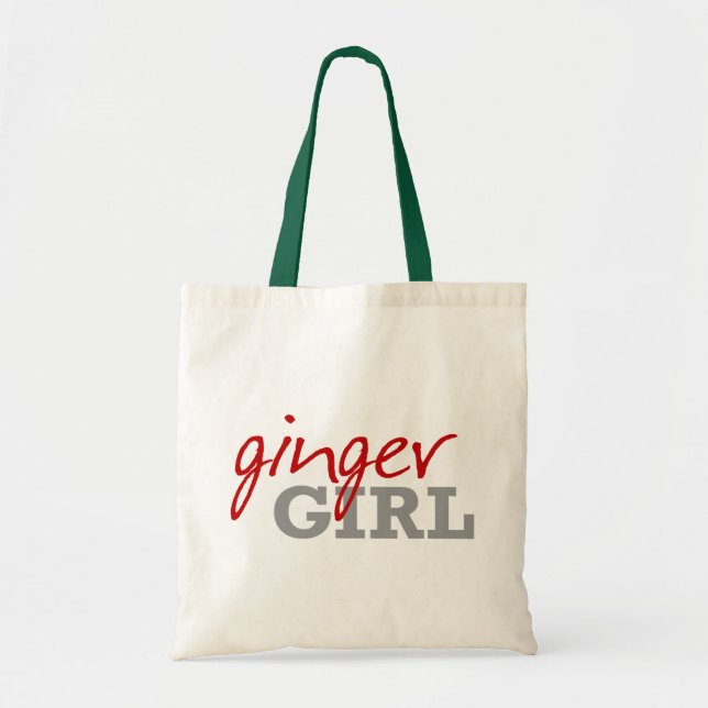 Ginger Girl Redhead Freckles Tote Bag (Front)