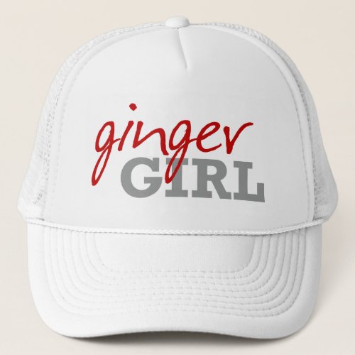 Ginger Girl Redhead Freckles Trucker Hat