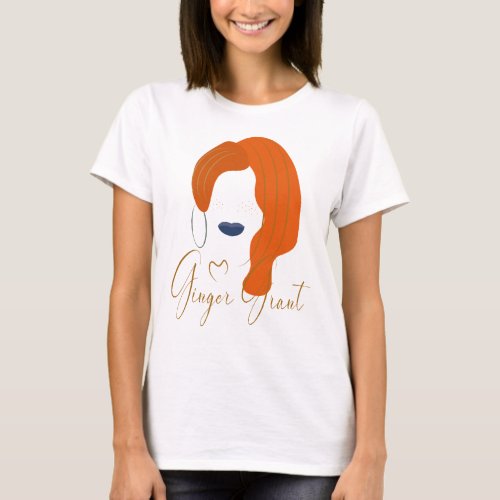 Ginger Grant red hair T_Shirt