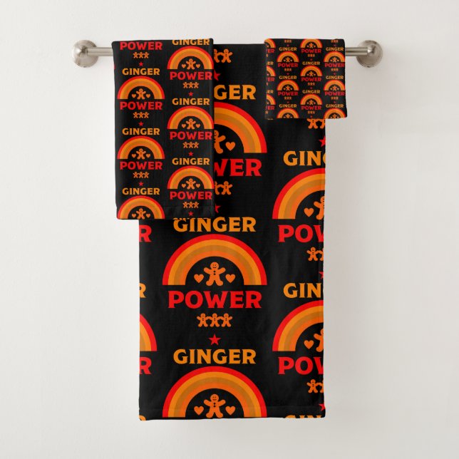 Ginger Hair Pride Bath Towel Set (Insitu)