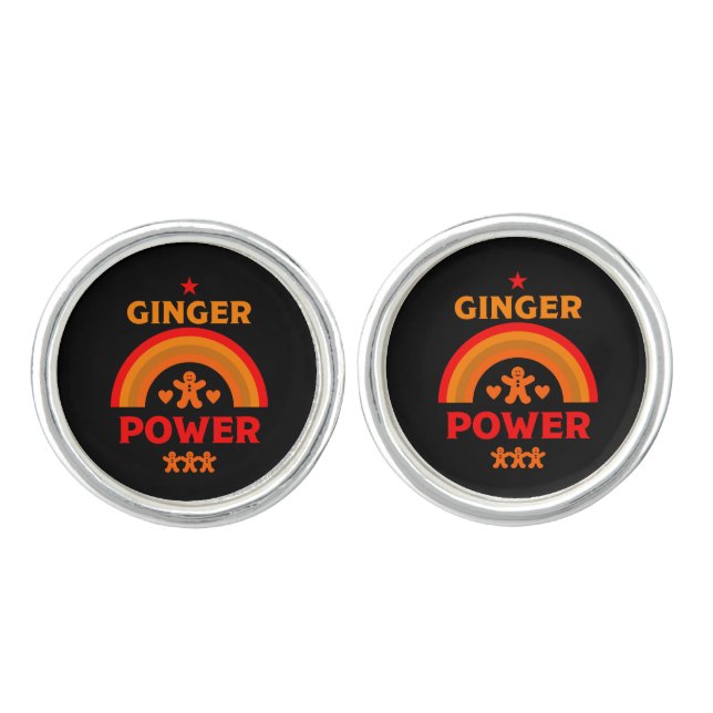 Ginger Hair Pride Cufflinks (Front)