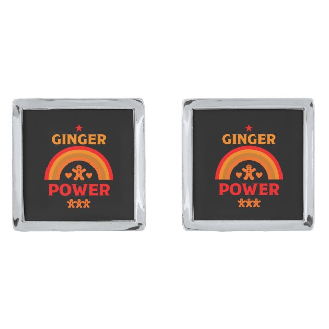 Ginger Hair Pride Cufflinks (Front)