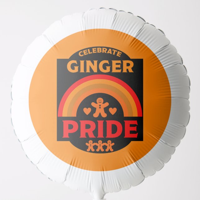 Ginger Haired Pride Balloon (Front)