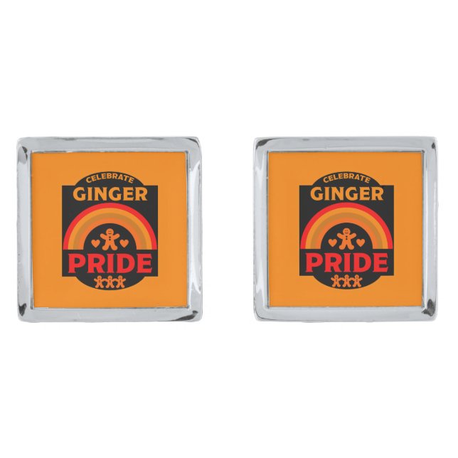 Ginger Haired Pride Cufflinks (Front)