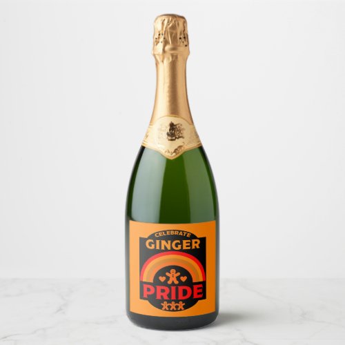 Ginger Haired Pride Sparkling Wine Label