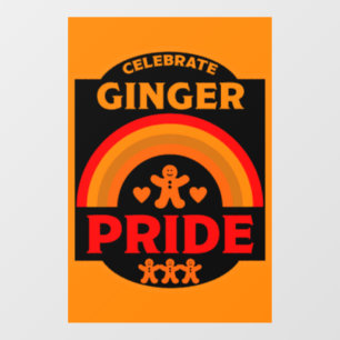 Ginger Haired Pride Window Cling