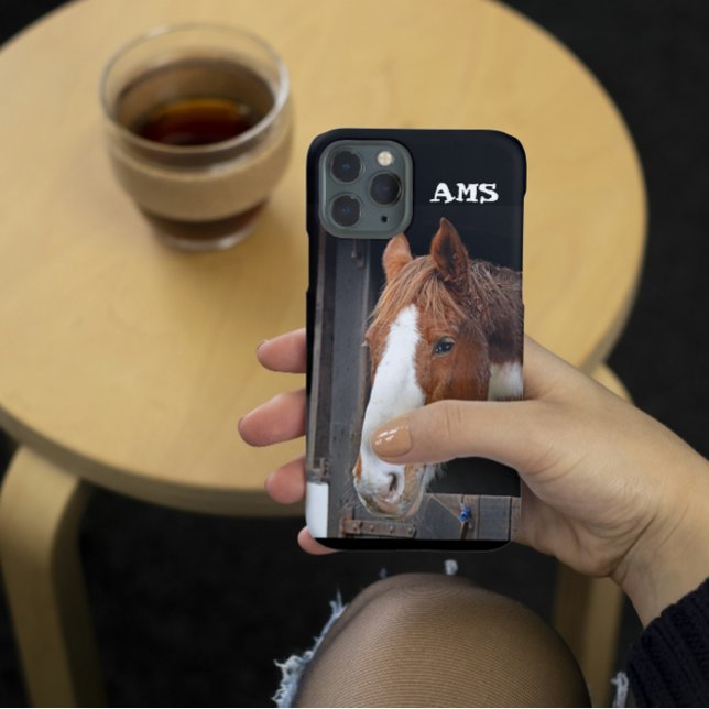 Ginger Horse on Farm Case-Mate iPhone Case (Brown horse photo phone case)