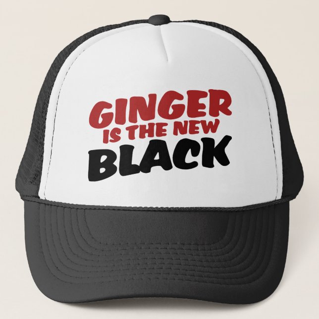 Ginger is the new Black Trucker Hat (Front)