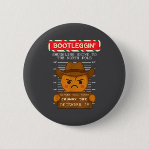 Ginger Jailhouse Christmas Humor Gingerbread Coupl Button