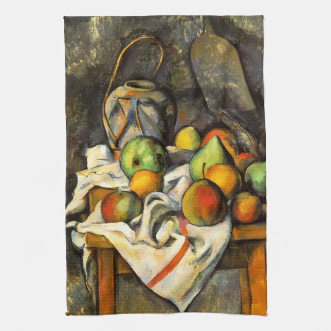 Ginger Jar and Fruit by Cezanne Towel (Vertical)