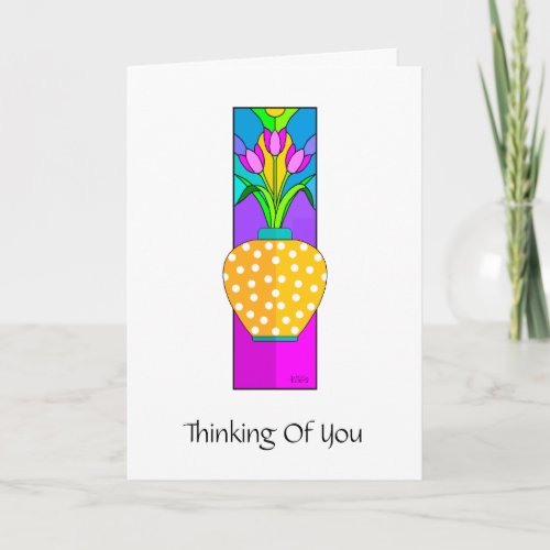 Ginger Jar Floral Thinking Of You card