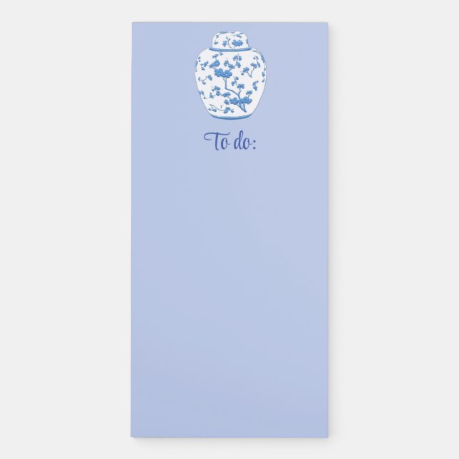 Ginger jar Magnetic Notepad (Front)