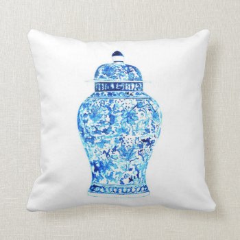 Ginger Jar No. 7 Pillow by Annechovie at Zazzle