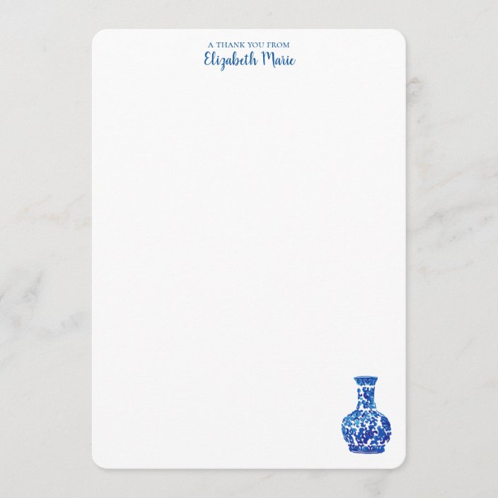 Ginger Jar Stationary Note Card