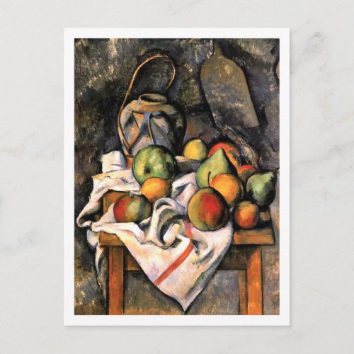 Ginger Jar with Fruit Paul Cezanne Postcard