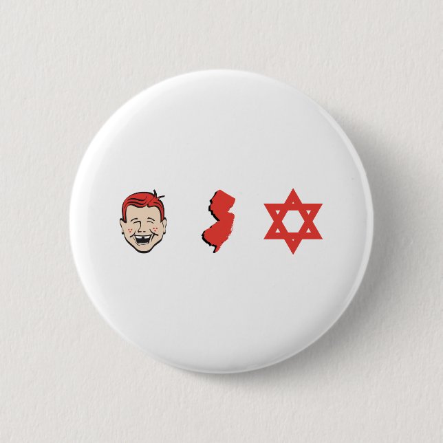 Ginger Jersey Jew Button (Front)