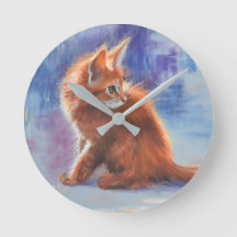 Ginger Kitten in Pastel Light