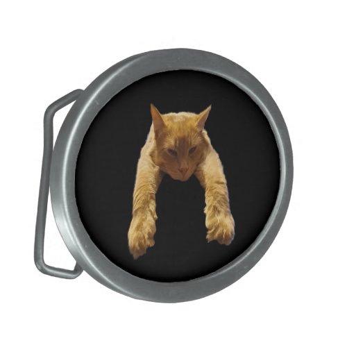 Ginger Lazy Cat Belt Buckle