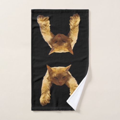 Ginger Lazy Cat Hand Towel