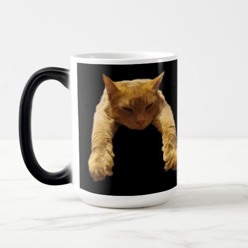 Ginger Lazy Cat Magic Morphing Mug