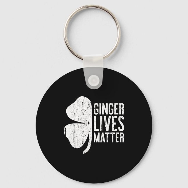 Ginger Lives Shirt Irish Men Women St Patricks Day Keychain (Front)
