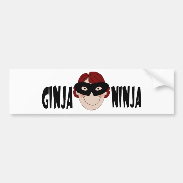 Ginger Ninja Bumper Sticker (Front)
