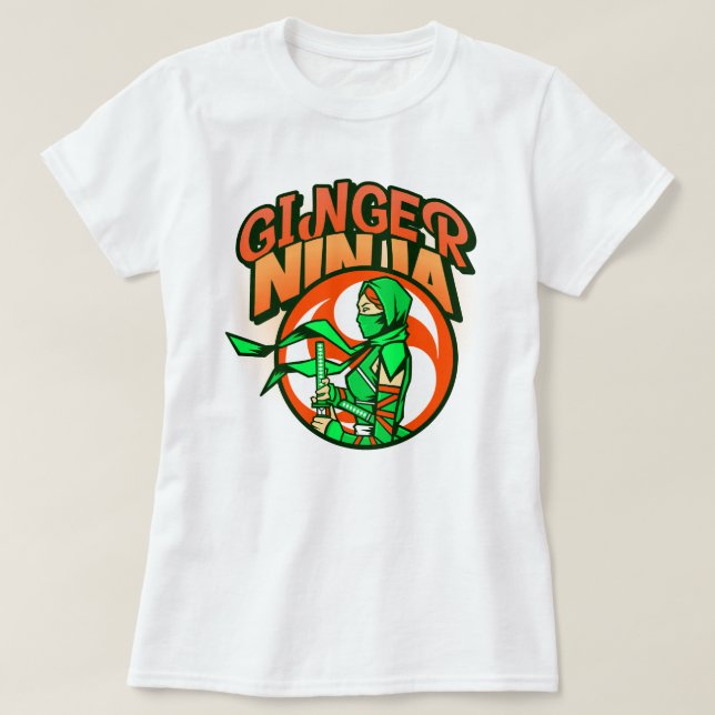 Ginger Ninja Female T-Shirt (Design Front)