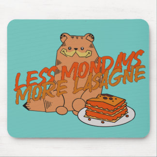 Ginger Persian cat lasagna Mouse Pad