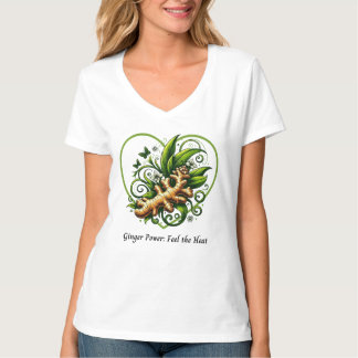 "Ginger Power Feel The Heat" Herbal T-Shirt