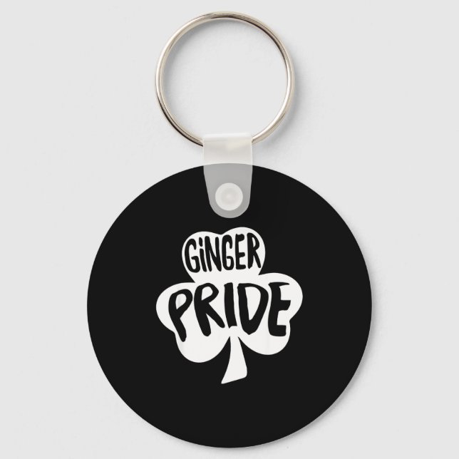 Ginger Pride Funny St Patricks Day Shirt Irish  Keychain (Front)