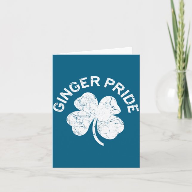 Ginger Pride Shirt Irish Men Women St Patricks Day Card (Front)