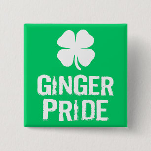 GINGER PRIDE WITH SHAMROCK BUTTON