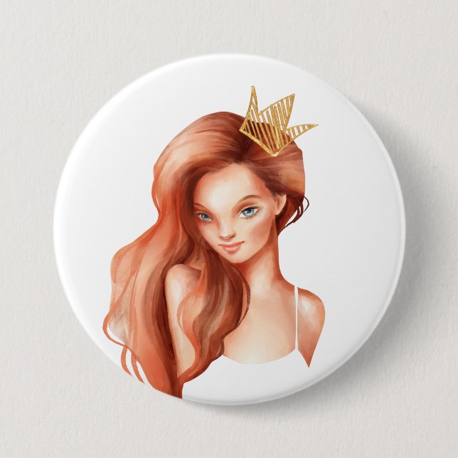Ginger princess button (Front)