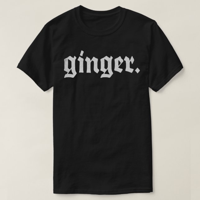 Ginger Redhead Pride Design T-Shirt (Design Front)