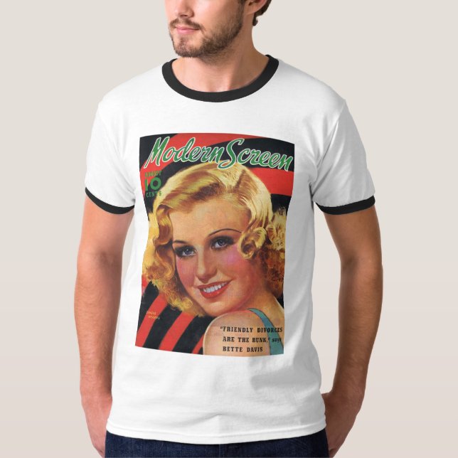 Ginger Rogers Modern Screen 1936 T-Shirt (Front)