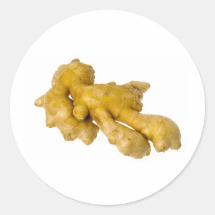 Ginger root classic round sticker
