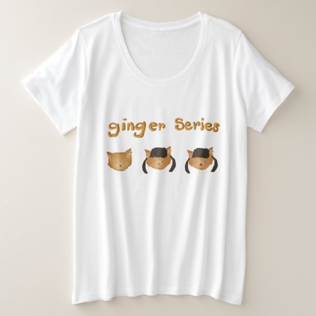 Ginger Series Plus Size T-Shirt (Design Front)