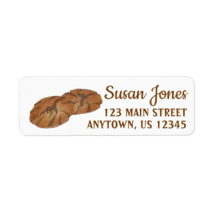 Ginger Snap Cookie Biscuit Foodie Bakery Chef Label