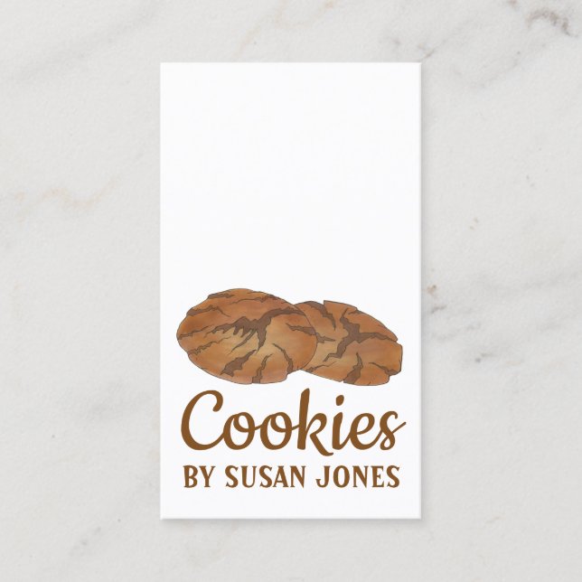 Ginger Snaps Gingersnap Biscuit Ginger Nut Cookies Business Card (Front)