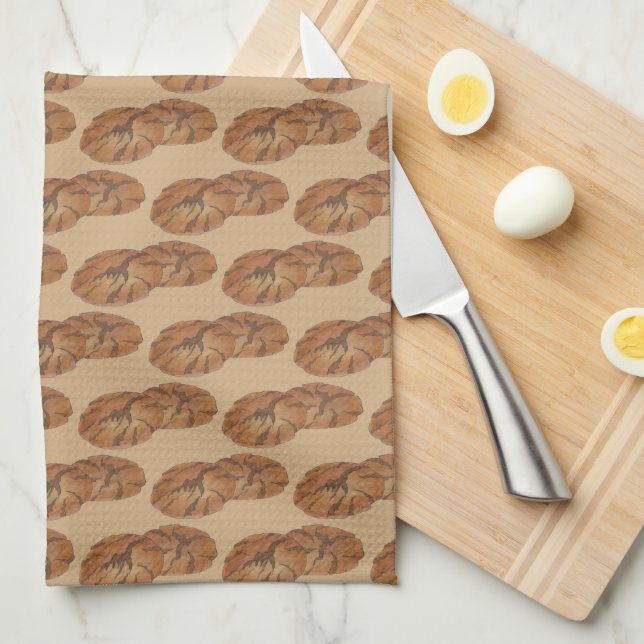 Ginger Snaps Gingersnap Biscuit Ginger Nut Cookies Kitchen Towel (Quarter Fold)