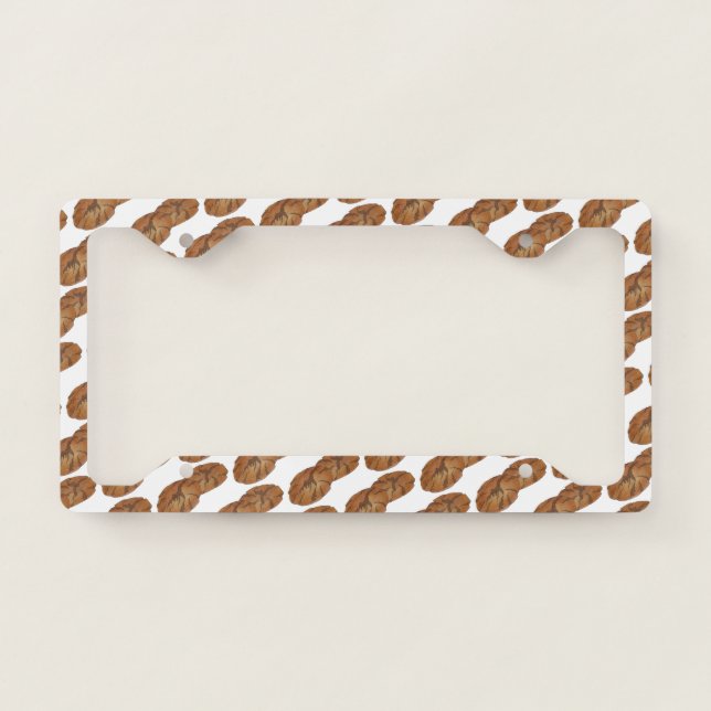 Ginger Snaps Gingersnap Biscuit Ginger Nut Cookies License Plate Frame (Front)