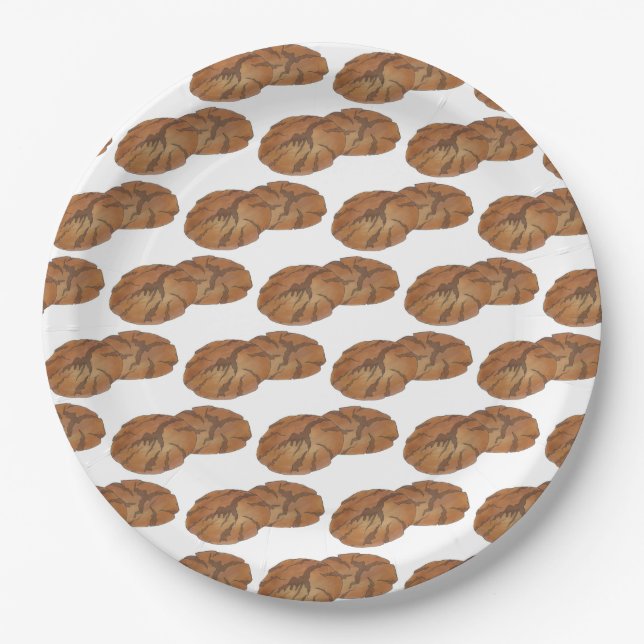 Ginger Snaps Gingersnap Biscuit Ginger Nut Cookies Paper Plates (Front)